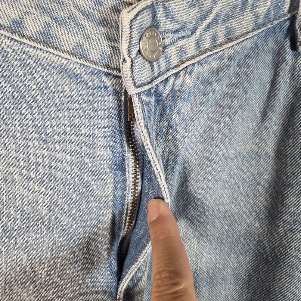 PacSun 90s Boyfriend Jeans Womens 33S Light Blue Distressed High Rise Relaxed - Picture 5 of 12